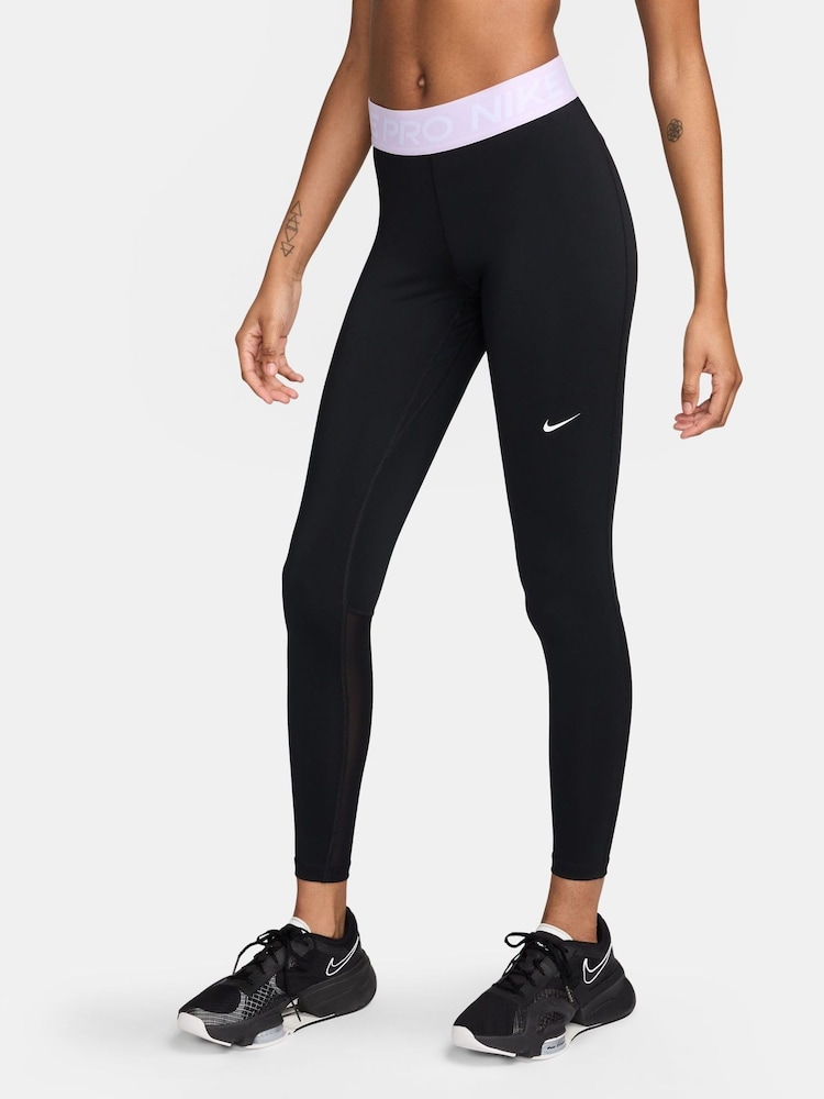 Nike Black/Purple Pro 365 Leggings - Image 1 of 6