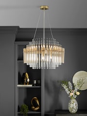 Brass Arundel 8 Light Chandelier Ceiling Light - Image 1 of 4