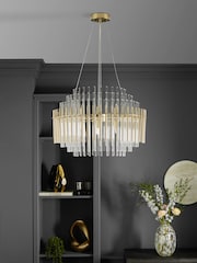 Brass Arundel 8 Light Chandelier Ceiling Light - Image 2 of 4