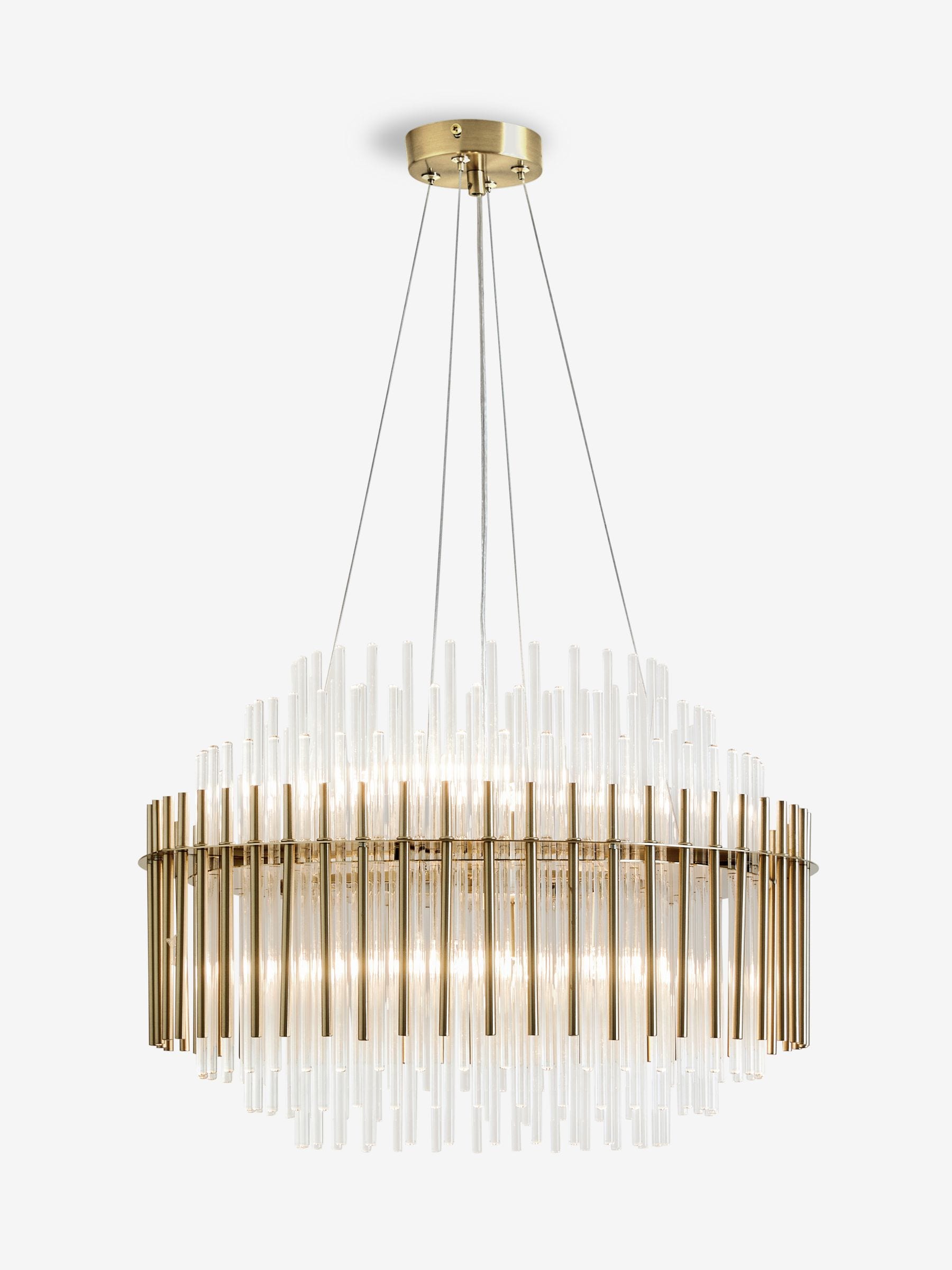 Next gold chandelier hot sale