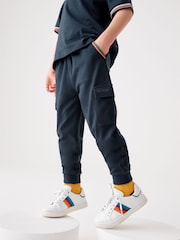 Paul Smith Junior Jungen Marineblaue Artist Stripe Cargo-Jogginghose - Image 1 of 12