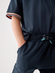 Paul Smith Junior Jungen Marineblaue Artist Stripe Cargo-Jogginghose - Image 5 of 12