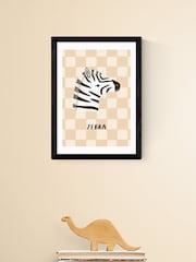East End Prints Black Little Explorer: Zebra Wall Art Print by Kid of the Village - Image 1 of 2