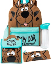 Vanilla Underground Brown Scooby Doo Unisex Kids 4 Piece Backpack Set - Image 1 of 6
