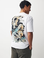 Ecru Kuniyoshi Dragon Artist Licence T-Shirt - Image 1 of 7