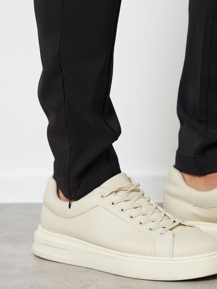 Negro - Pantalones elásticos con detalle de costura y sin cierre Luxe de Threadbare - Imagen 4 de 4 Negro - Pantalones elásticos con detalle de costura y sin cierre Luxe de Threadbare - Imagen 4 de 4