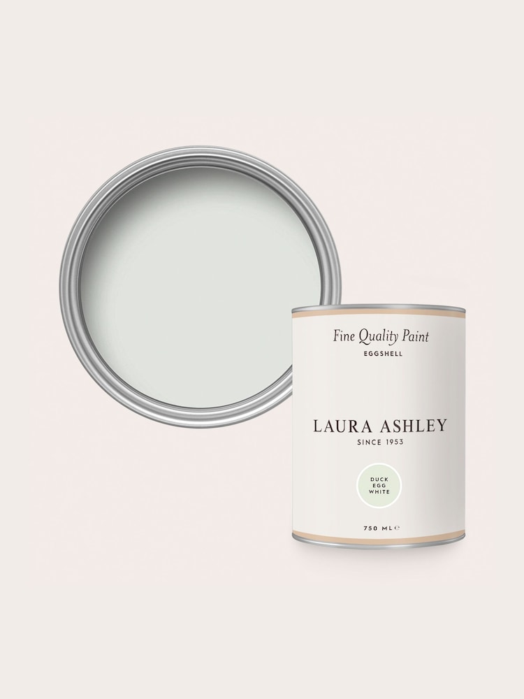 Laura Ashley Duck Egg Blue White Eggshell 750ml Paint - Image 4 of 4