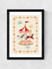 East End Prints Black The Magic Carousel Wall Art Print by Kid of the Village - Image 2 of 2