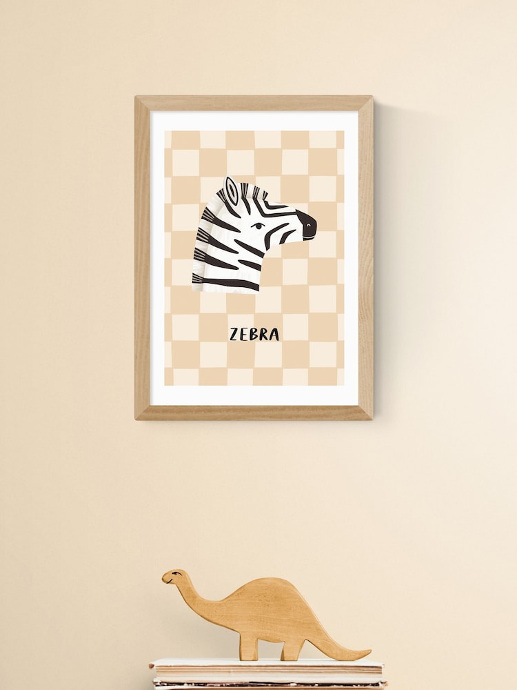 East End Prints Oak Little Explorer: Zebra Wall Art Print by Kid of the Village - Image 1 of 2 East End Prints Oak Little Explorer: Zebra Wall Art Print by Kid of the Village - Image 1 of 2