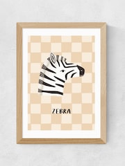 East End Prints Oak Little Explorer: Zebra Wall Art Print by Kid of the Village - Image 2 of 2