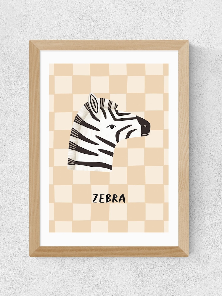 East End Prints Oak Little Explorer: Zebra Wall Art Print by Kid of the Village - Image 2 of 2 East End Prints Oak Little Explorer: Zebra Wall Art Print by Kid of the Village - Image 2 of 2
