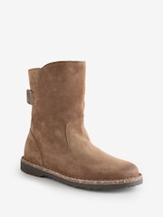Birkenstock Tan Brown Uppsala Shearling Boots - Image 4 of 6