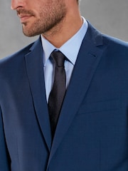 Bleu - Coupe classique Signature Tollegno Italian Wool Costume Veste - Image 6 of 8