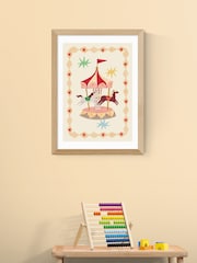 East End Prints Oak The Magic Carousel Wall Art Print by Kid of the Village - Image 1 of 2