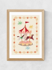 East End Prints Oak The Magic Carousel Wall Art Print by Kid of the Village - Image 2 of 2