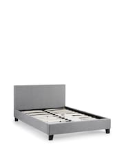 Julian Bowen Grey Rialto Upholstered Linen Bed - Image 3 of 4