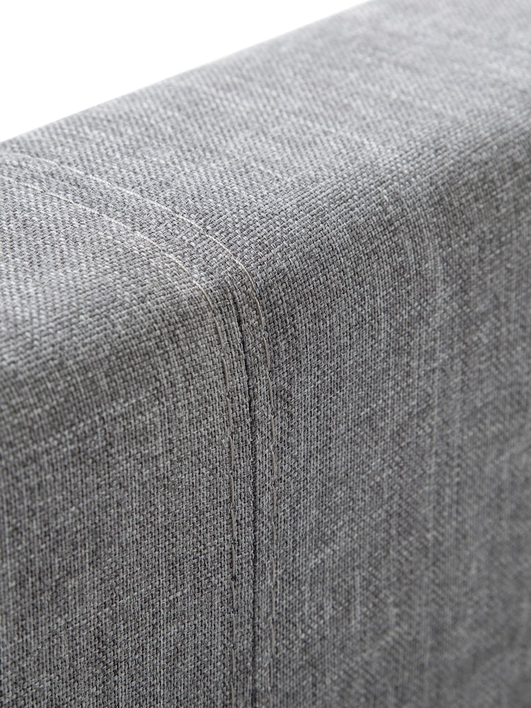 Julian Bowen Grey Rialto Upholstered Linen Bed - Image 4 of 4