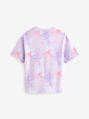 Pink/Purple Tie Dye Nirvana Oversized License Band T-Shirt (3-16yrs) - Image 6 of 7