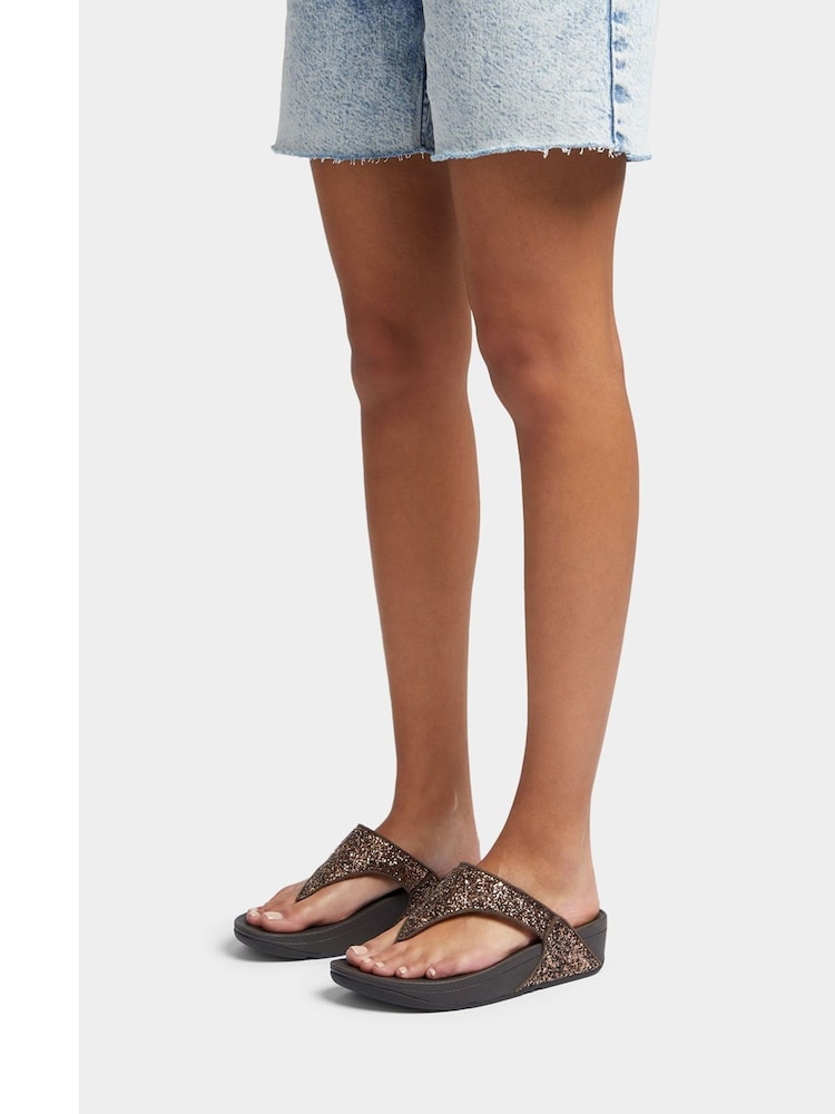 Fitflop Lulu Shimmerlux Toe Post Sandals - Image 1 of 5