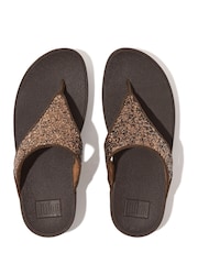 Fitflop Lulu Shimmerlux Toe Post Sandals - Image 3 of 5