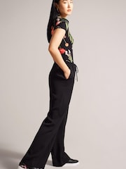 Ted Baker Black Floral Printed Arlita Cupsole Trainers - Image 5 of 5
