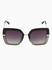 Dune London Black Oversized Ginjer Square Glam Sunglasses - Image 1 of 3