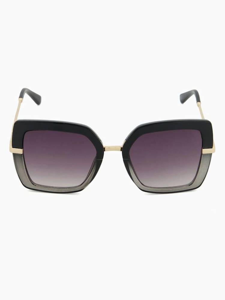 Dune London Black Oversized Ginjer Square Glam Sunglasses - Image 1 of 3