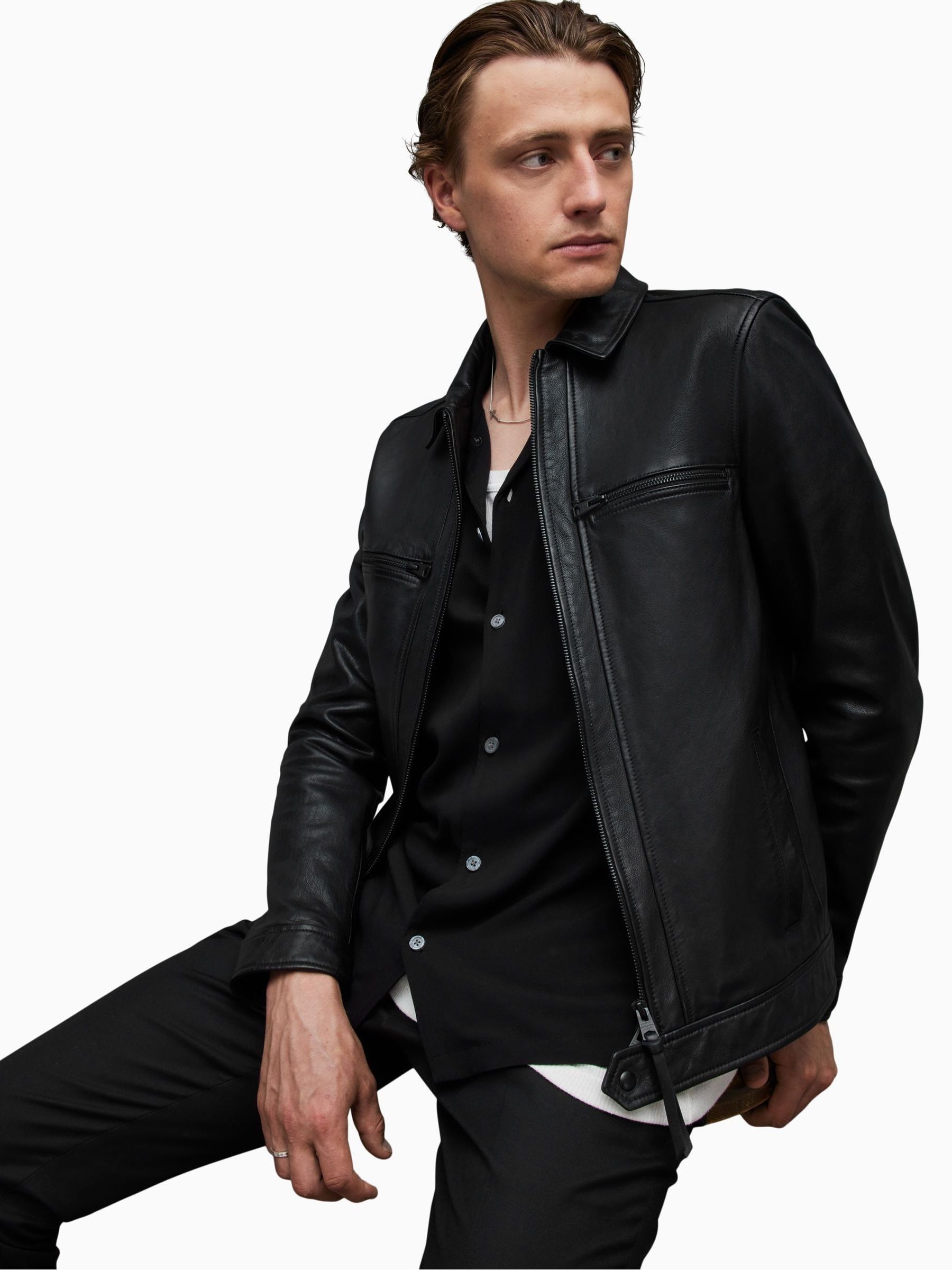 生まれのブランドで Buy AllSaints Black Luck Jacket from Next USA ジャケット・アウター
