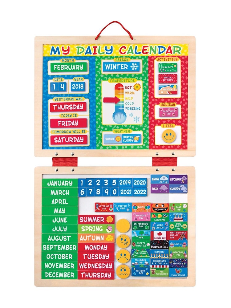 Melissa & Doug My First Daily Magnetic Calendar - Image 2 of 4