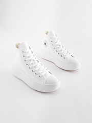 Converse White Chuck Taylor All Star Move Platform Leather - Image 2 of 5