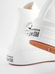 Converse White Chuck Taylor All Star Move Platform Leather - Image 5 of 5