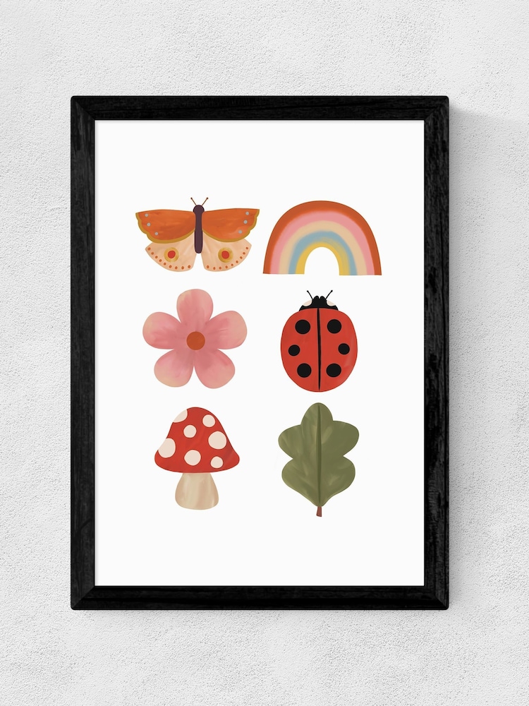 East End Prints Black Woodland Wonders Wall Art Print by Kid of the Village - Image 2 of 2