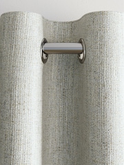 Natural Textured Fleck Eyelet Lined Curtains - Image 5 of 6