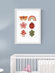 East End Prints White Woodland Wonders Wall Art Print by Kid of the Village - Image 1 of 2