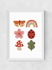 East End Prints White Woodland Wonders Wall Art Print by Kid of the Village - Image 2 of 2