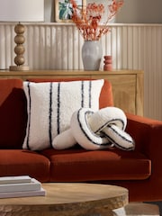 Monochrome Cosy Knot Cushion - Image 2 of 4