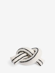 Monochrome Cosy Knot Cushion - Image 3 of 4