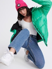 Superdry Jeans in Straight Fit mit hohem Bund, Blau - Bild 5 von 6