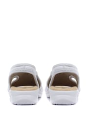 Pavers Silver Ladies Stretch Sandals - Image 4 of 6