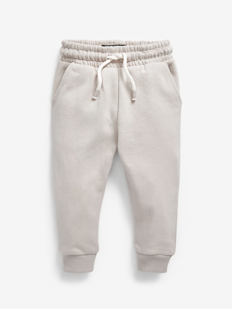 Pale Grey Soft Touch Jersey Joggers (3mths-7yrs) - Image 1 of 3