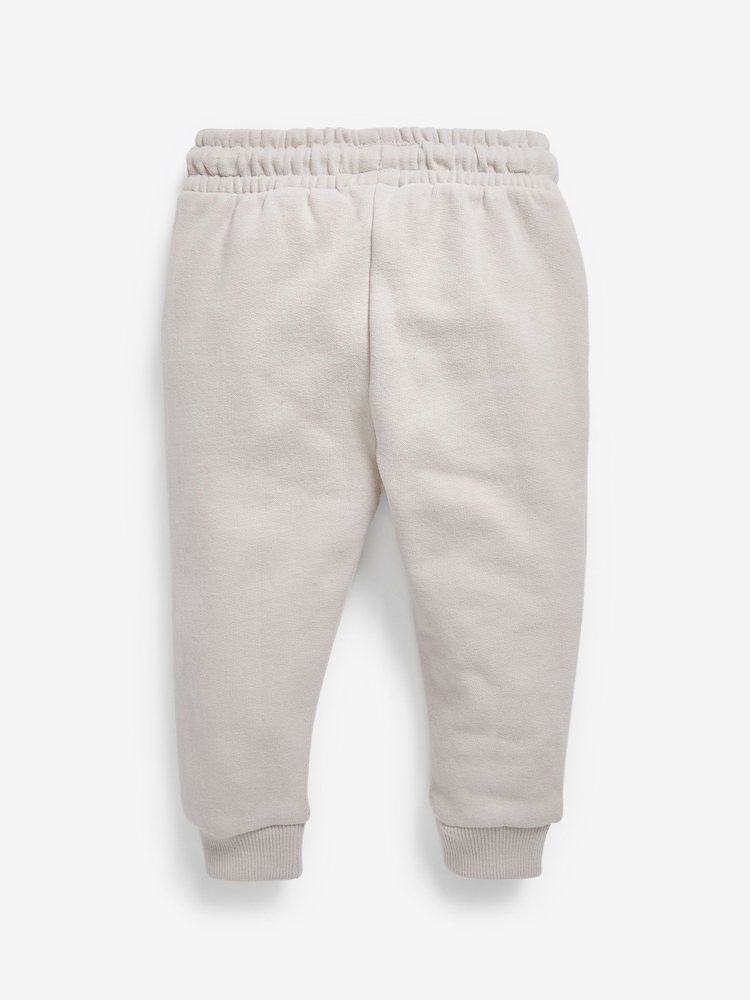 Pale Grey Soft Touch Jersey Joggers (3mths-7yrs) - Image 2 of 3
