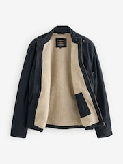 Black Cotton Rich Borg Lined Shacket - Image 1 of 1