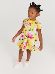 Baker by Ted Baker Yellow Floral Jersey Dress - Image 1 of 9