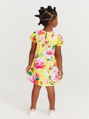 Baker by Ted Baker Yellow Floral Jersey Dress - Image 5 of 9