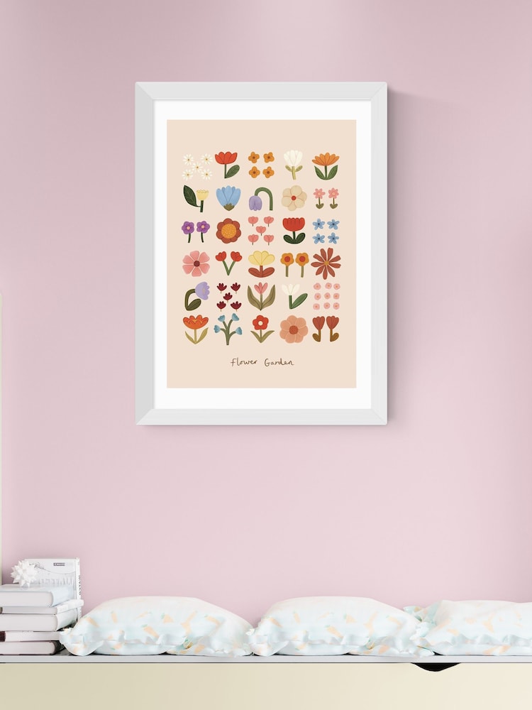 East End Prints White Flower Garden Soft Pink Wall Art Print by Kid of the Village - Image 1 of 2 East End Prints White Flower Garden Soft Pink Wall Art Print by Kid of the Village - Image 1 of 2