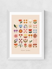 East End Prints White Flower Garden Soft Pink Wall Art Print by Kid of the Village - Image 2 of 2