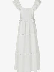 Mint Velvet White Lace Trim Maxi Dress - Image 3 of 4