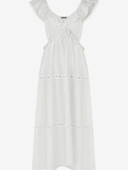 Mint Velvet White Lace Trim Maxi Dress - Image 4 of 4