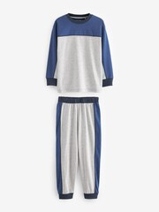 Blue 3 Pack Long Sleeve Pyjamas (3-16yrs) - Image 4 of 5