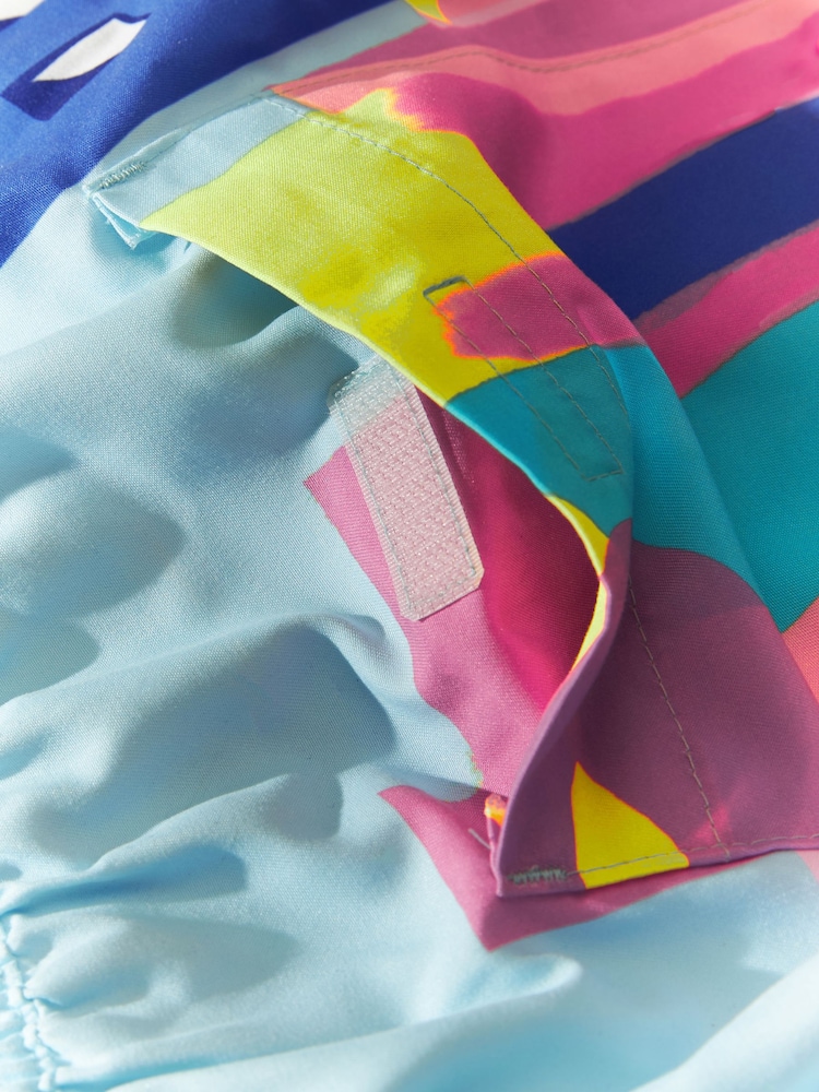 Multi Bright Abstract Scene Printed Swim Shorts - Image 10 of 10 Multi Bright Abstract Scene Printed Swim Shorts - Image 10 of 10